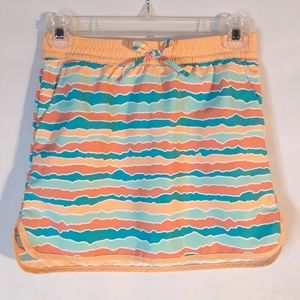 Columbia Omni Shade orange and teal girl's skort
